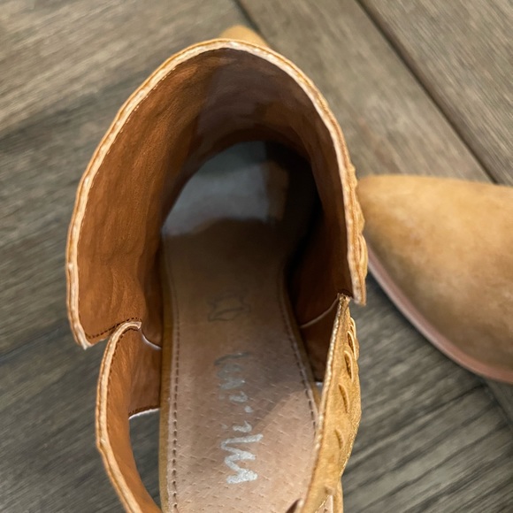 MI IM LEATHER EMILY Camel Womens boots booties SIZE 6 NEW - Picture 6 of 12